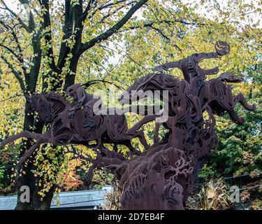 Sleepy Hollow NY en octobre 2019- Maison de la Tale du Horseman sans tête - auparavant une partie de Tarrytown, NY Banque D'Images