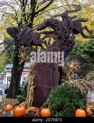 Sleepy Hollow NY en octobre 2019- Maison de la Tale du Horseman sans tête - auparavant une partie de Tarrytown, NY Banque D'Images