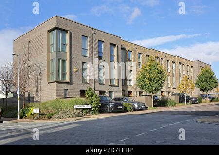 Maisons de ville modernes sur Handley Drive, Londres, Royaume-Uni. Fait partie du village de Kidbrooke, un nouveau développement résidentiel énorme dans le quartier de Greenwich à Londres, Banque D'Images