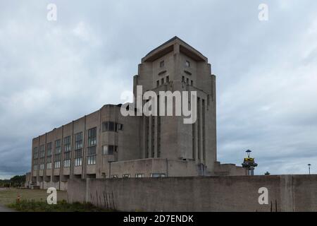 Kootwijk,Holland,18-okt-2020:le bâtiment radio Kootwijk,les émetteurs ont joué un rôle important dans Le XXe siècle comme une installation de communication entre les pays-Bas et sa colonie Banque D'Images