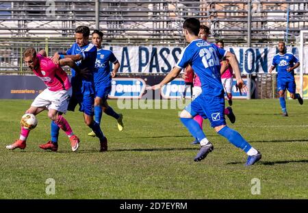 Pagani, Italie. 21 octobre 2020. (10/21/2020) action lors du match de football entre Paganese Calcio - Virtus Francavilla Calcio, au Stadio Marcello Torre à Pagani. Résultat final Paganese vs Virtus Francavilla 0-0. (Photo par Alessandro Barone/Pacific Press/Sipa USA) crédit: SIPA USA/Alay Live News Banque D'Images