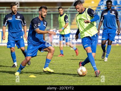 Pagani, Italie. 21 octobre 2020. (10/21/2020) action lors du match de football entre Paganese Calcio - Virtus Francavilla Calcio, au Stadio Marcello Torre à Pagani. Résultat final Paganese vs Virtus Francavilla 0-0. (Photo par Alessandro Barone/Pacific Press/Sipa USA) crédit: SIPA USA/Alay Live News Banque D'Images