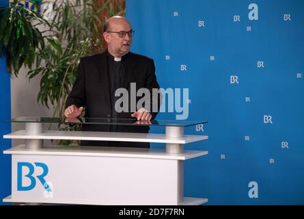 Munich, Allemagne. 22 octobre 2020. Lorenz Wolf, président du Conseil de radiodiffusion, participe à une conférence de presse après l'élection du directeur. Crédit : Lino Mirgeler/dpa/Alay Live News Banque D'Images