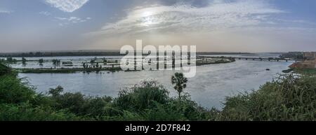 Niamey capitale du Niger, panoramique Cityscape Banque D'Images