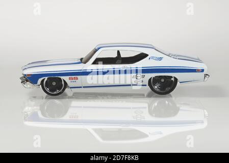 Chevrolet Chevrolet Chevelle SS 69 modèle de voiture jouet HotWheels Banque D'Images