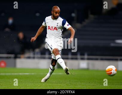 Londres, Royaume-Uni. 22 octobre 2020. Londres, Angleterre -OCTOBRE 22Lucas Moura de Tottenham Hotspur a obtenu des scores lors de l'Europe League Group J entre Tottenham Hotspur et LASK au stade Tottenham Hotspur, Londres, Angleterre le 22 octobre 2020 crédit: Action Foto Sport/Alay Live News Banque D'Images