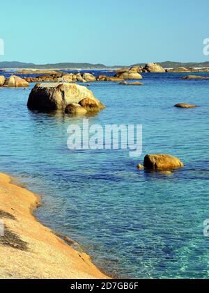 Vue sur la plage de Greens Pool au Danemark, Australie occidentale Banque D'Images