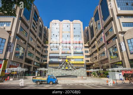 20 octobre 2020 : la place de l'ANASE, à proximité de la gare ferroviaire de Taichung, à Taïwan, était à l'origine le premier marché public et accueille aujourd'hui un grand, multi-culturel Banque D'Images