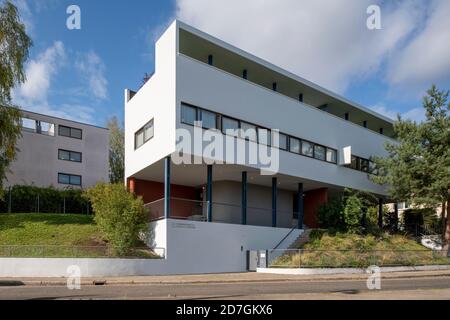 Stuttgart, Weißenhofsiedlung, Doppelhaus von le Corbusier & P. Jeanneret Banque D'Images