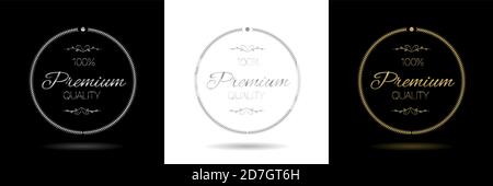 Les icônes de couronne d'or Illustration de Vecteur