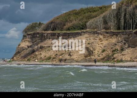 Côte escarpée de la mer Baltique, réserve naturelle Nordwestufer Wittow, Allemagne, Mecklembourg-Poméranie occidentale, Ruegen, NSG Nordwestufer Wittow Banque D'Images