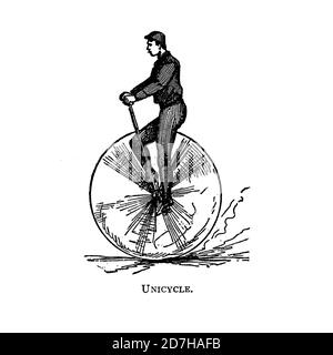 Monocycle de Wheeling, un manuel indispensable pour les cyclistes, avec plus de deux cents illustrations de porter, Luther Henry. Publié en B Banque D'Images