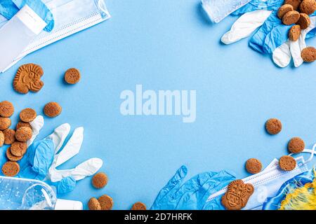 Saint Nicholas jour pendant la pandémie de Covid-19 aux pays-Bas Banque D'Images