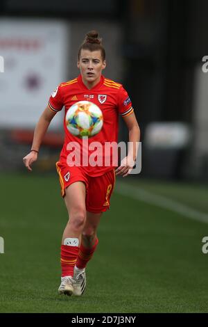 Newport, Royaume-Uni. 22 octobre 2020. Angharad James du pays de Galles les femmes en action. Match de qualification des femmes de l'UEFA pour l'Euro 2022, Wales Women contre les îles Féroé à Rodney Parade à Newport, au sud du pays de Galles, le jeudi 22 octobre 2020. Photo par Andrew Orchard/Alamy Live News Banque D'Images