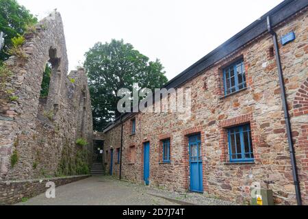 Une vue arrière sur une abbaye de Selskar à Wexford, Irlande Banque D'Images