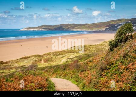 Woolacombe Beach et Sand Dunes, North Devon Banque D'Images