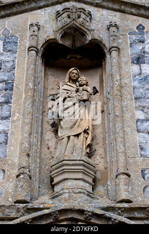 Église Sainte-Marie-la-Vierge, Huntingfield, Suffolk, Royaume-Uni. Banque D'Images