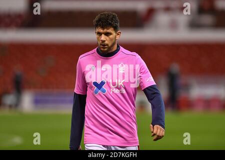 NOTTINGHAM, ROYAUME-UNI. 23 OCTOBRE lors du match de championnat Sky Bet entre Nottingham Forest et Derby County au City Ground, Nottingham, le vendredi 23 octobre 2020. (Credit: Jon Hobley | MI News) Credit: MI News & Sport /Alay Live News Banque D'Images