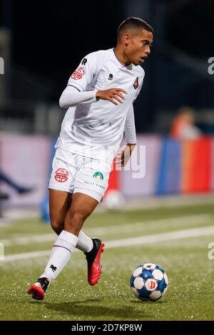 VELSEN-ZUID , 23-10-2020 , Rabobank IJmond Stadion , football néerlandais , Keuken Kampioen Divie , saison 2020 / 2021. Le joueur de Telstar Yael Liesdek pendant le match Telstar vs Helmond Sport Banque D'Images