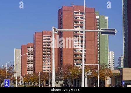 Pyongyang, Corée du Nord - 09 novembre 2018 : ville de Pyongyang, Corée du Nord. Banque D'Images