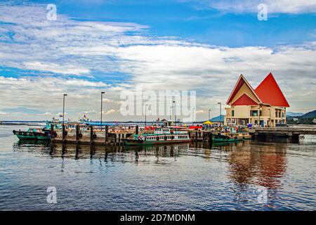 Le Pier de si Racha quartier Chonburi Thaïlande Asie Banque D'Images