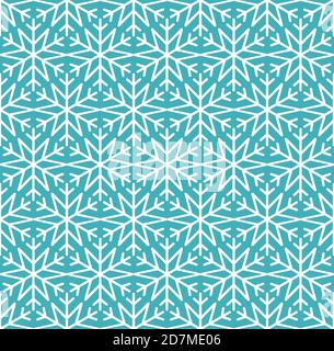 Motif bleu flocon sans couture pour carte, tissu, textile et tissu. Illustration vectorielle. Illustration de Vecteur