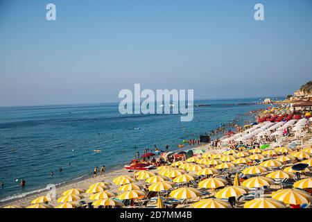 Tropea plage d'en haut Banque D'Images