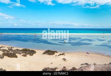 Playa de Sotavento, Costa Calma, Fuerteventura Banque D'Images