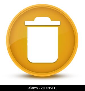 Supprimez l'illustration abstraite luxueuse de bouton rond jaune brillant Banque D'Images