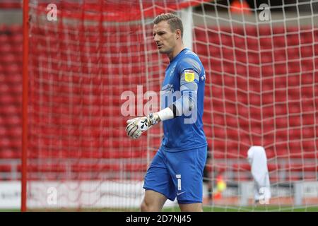 SUNDERLAND, ANGLETERRE. 24 OCTOBRE Craig MacGillivray de Portsmouth lors du match Sky Bet League 1 entre Sunderland et Portsmouth au Stade de lumière, Sunderland, le samedi 24 octobre 2020. (Crédit : Robert Smith | ACTUALITÉS MI) crédit : ACTUALITÉS MI et sport /Actualités Alay Live Banque D'Images