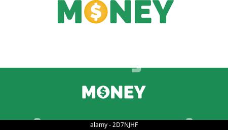 Texte argent avec signe dollar Illustration de Vecteur