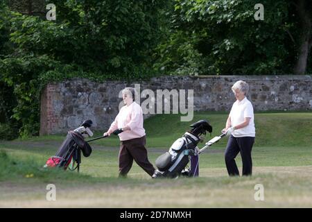 Belleisle Golf Club Golf week course, Ayr, Ayrshire, Écosse, Royaume-Uni. Événement annuel organisé par le Conseil du sud de l'Ayrshire sur le parcours de parc. Banque D'Images