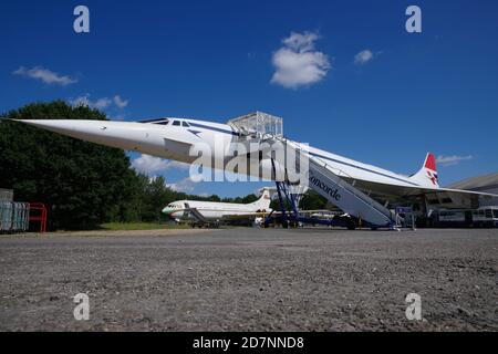 Aérospatiale, bac Concorde, G-BBDG, Brooklands Museum, Banque D'Images