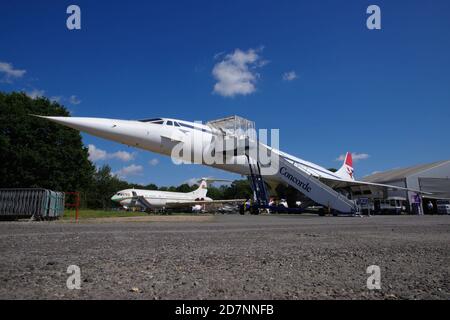 Aérospatiale, bac Concorde, G-BBDG, Brooklands Museum, Banque D'Images