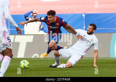 Barcelone, Espagne. 24 octobre 2020. <pendant le match de la Ligue entre le FC Barcelone et le Real Madrid au Camp Nou, le 24 2020 octobre à Barcelone, Espagne. Crédit : Dax Images/Alamy Live News Banque D'Images