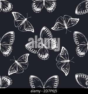 Motif sans couture avec craie dessinés à la main, super orange-pointe, jungle reines Illustration de Vecteur