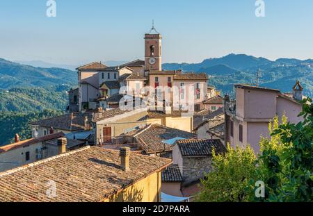 Le beau village de Canterano, dans la province de Rome, Lazio, Italie. Banque D'Images