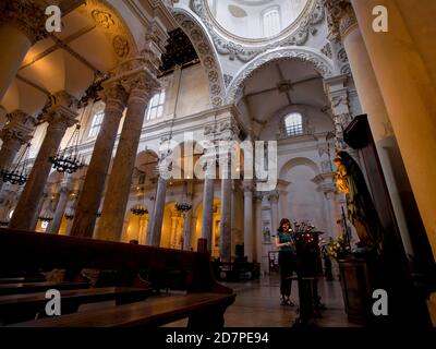 Cathédrale de Santa Croce (Église de la Sainte-Croix). Lecce, Italie Banque D'Images