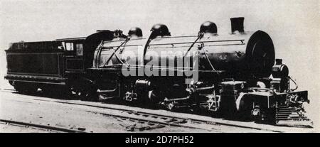 Histoire de l'Afrique du Sud : classe SAR MD 1617 (2-6-6-2); ex RSAR 1001 ca. 1910 Banque D'Images