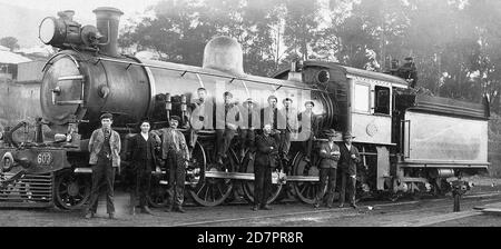 Histoire de l'Afrique du Sud : CCRS classe 9 no 603 ; SAR classe 9 n° 730 environ 1910 Banque D'Images