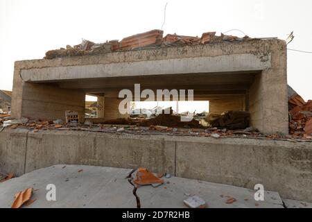 Agde, France, le 24 octobre 2020. Wasteland en démolition à Agde, France. Banque D'Images