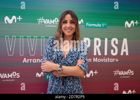 Noemi de Miguel présente Formula1 Movistar 2020 à Edificio Movistar à Madrid, Espagne.(Oscar Gil / Alfa Images) Banque D'Images