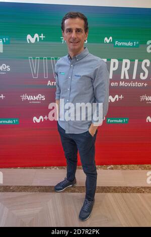 Pedro Martinez de la Rosa présente Formula1 Movistar 2020 à Edificio Movistar à Madrid, Espagne.(Oscar Gil / Alfa Images) Banque D'Images