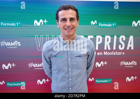 Pedro Martinez de la Rosa présente Formula1 Movistar 2020 à Edificio Movistar à Madrid, Espagne.(Oscar Gil / Alfa Images) Banque D'Images