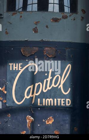 Capitol Limited. B&O Railroad Museum, Baltimore, Maryland. Banque D'Images