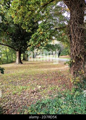 Une vue de Pymmes Green, Southgate, Londres. Banque D'Images