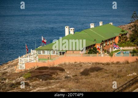 Gibraltar, Royaume-Uni, 2 octobre 2018:- bâtiments à Europa point, extrémité sud de Gibraltar. Gibraltar est un territoire britannique d'outre-mer situé Banque D'Images