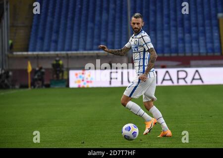 Genova, Italie. 24 octobre 2020. Genova, Italie, Luigi Ferraris Stadium, 24 Oct 2020, Marcelo Brozovic (Inter) pendant Gênes CFC vs FC Internazionale - Italian soccer série A match - Credit: LM/Danilo Vigo Credit: Danilo Vigo/LPS/ZUMA Wire/Alay Live News Banque D'Images