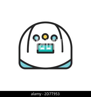 UV, icône de ligne de couleur de lampe LED. Elément vectoriel isolé. Illustration de Vecteur