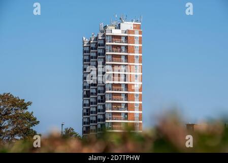 Bognor Regis, 21 septembre 2020: Fitzleet House on Queensway. Banque D'Images